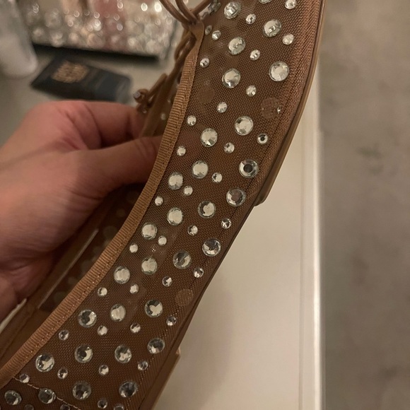 Zara women mesh crystal flats - Picture 4 of 11